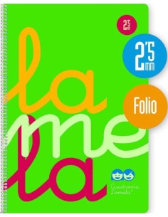 CUADERNO ESPIRAL Fº 80H 90G 25MM VERDE CUADROVIA PP